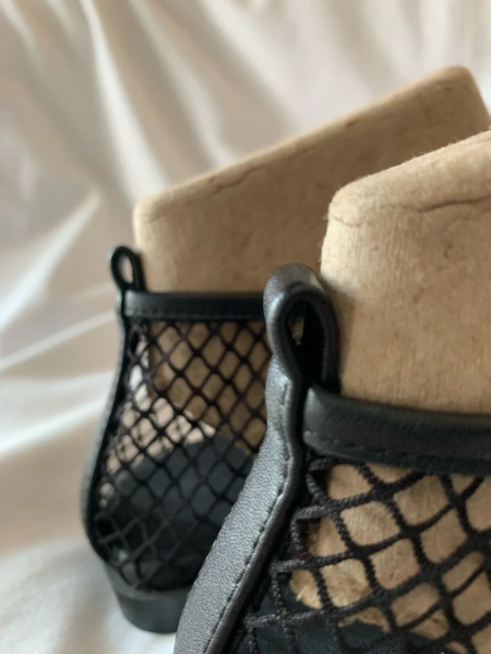 STINE GOYA black mesh 'SGReelo Ballerina Shoes'